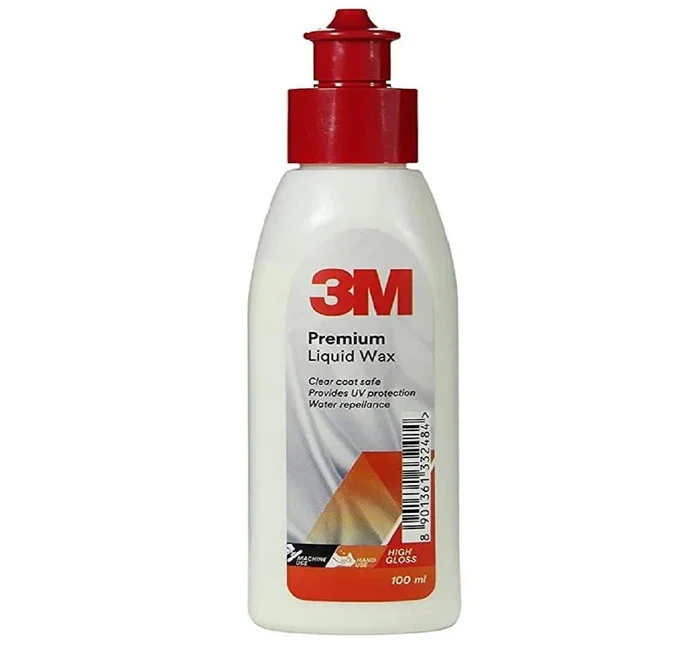 3M Premium Liquid Wax for Car | High Gloss Shine Polish | UV Protection & Water Repellent | (100 ml)