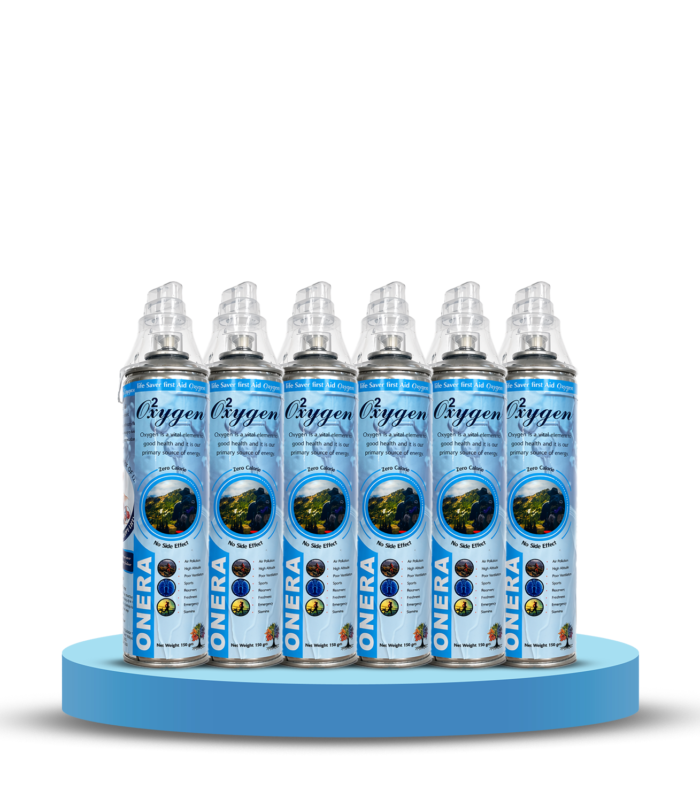ONERA Portable Oxygen Can | Instant Fresh Oxygen Spray for Travel, Fitness & Emergency Use (Pack Of 6)